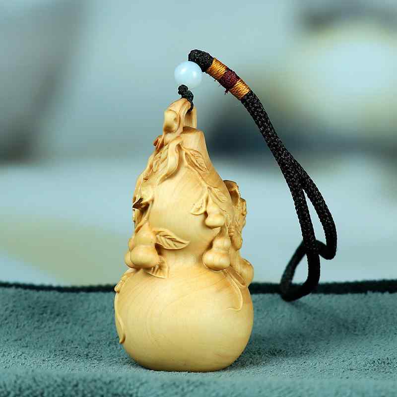 木彫り 置物 金蟾 貔貅 ひょうたん 福禄双全 招財 招福 開運 縁起物 ツゲの木 精巧な彫刻 研磨仕上げ 手持ち ハンドピース オブジェ 車用 カーチャーム 中国風 オリエンタル スタイル