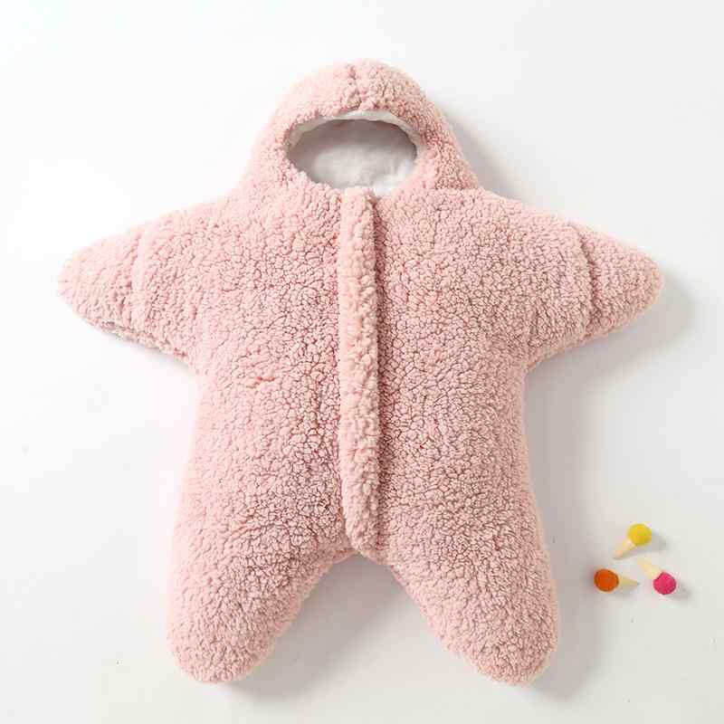 ベビー スリーパー 新生児 赤ちゃん 子供用 秋冬 中綿入り 保温 厚手 シープボア 寝冷え防止 足が出せる 星柄 フリース パジャマ 部屋着 出産祝い
