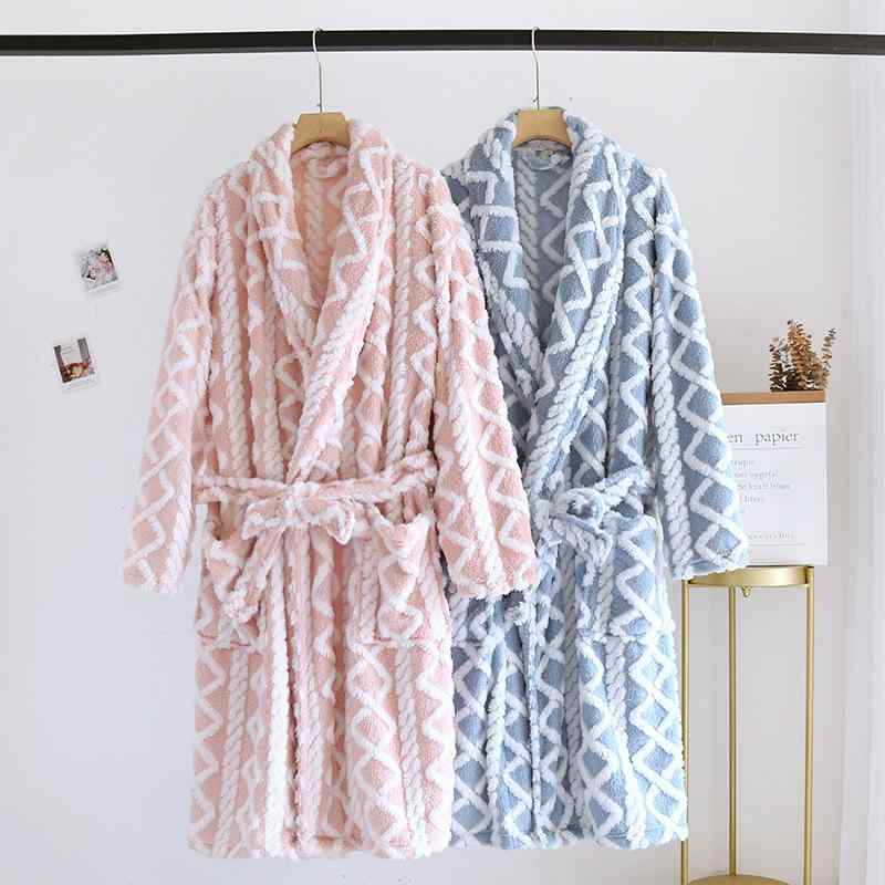 ルームウェア メンズ レディース カップル 厚手 あったか フランネル素材 ショールカラー ロング丈 ガウン バスローブ ローブ パジャマ 秋冬 フリーサイズ