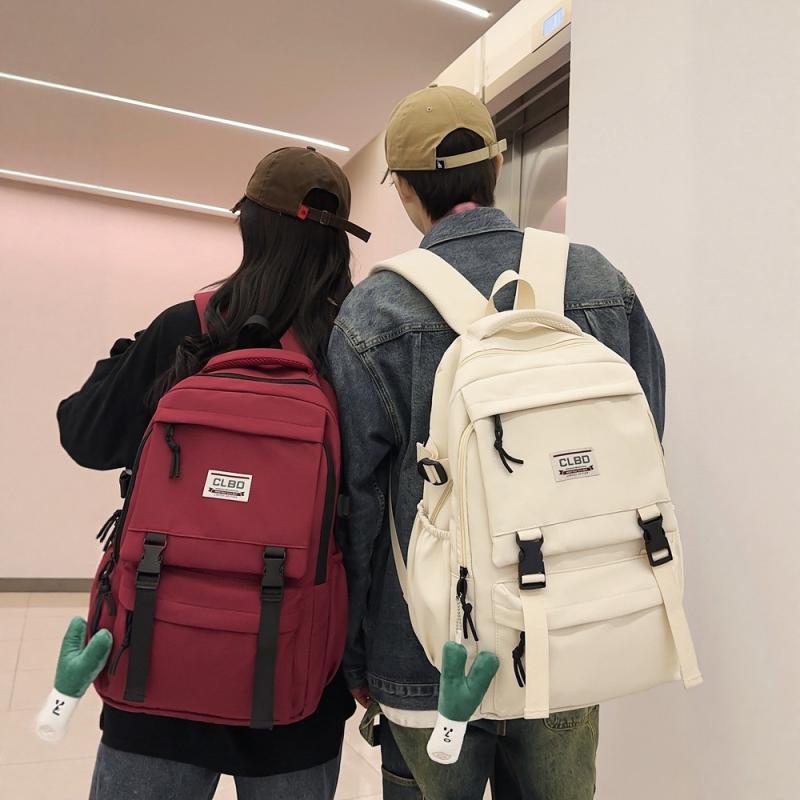 バックパック 男女兼用 カップル 大学生 中学生 高校生 多機能 大容量 軽量 通学 通勤 スクールバッグ PC収納 A4対応 おしゃれ ナイロン 負担軽減