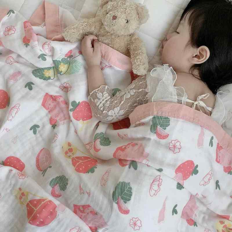 ガーゼケット ベビー 赤ちゃん 新生児 赤ちゃんに安心 4重 多機能 竹繊維 コットン オールシーズン 通気性 吸湿速乾 ブランケット 毛布 バスタオル お昼寝ケット