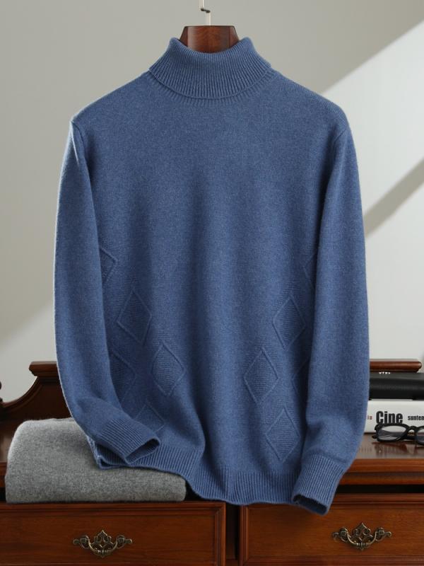 編み物 メンズ カシミール100% 御前上等感 タートルネック ハイネック ティーシャツ 長袖 朦々たる あったか 秋冬 無地 商行為 事務所 成人男性服 か細い相応う 日用品雑貨・文房具・手芸-その他