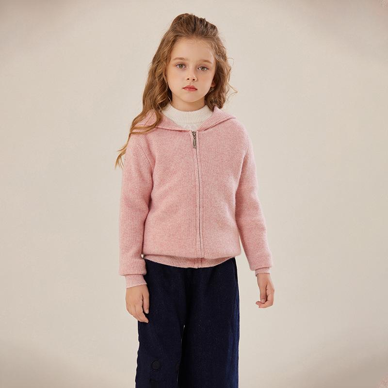 ニット キッズ 男の子 女の子 厚手 暖かい カシミヤ混 フード付き ジップアップ カーディガン パーカー ジュニア 無地 カジュアル 長袖 秋冬｜モズラボ 9,602円