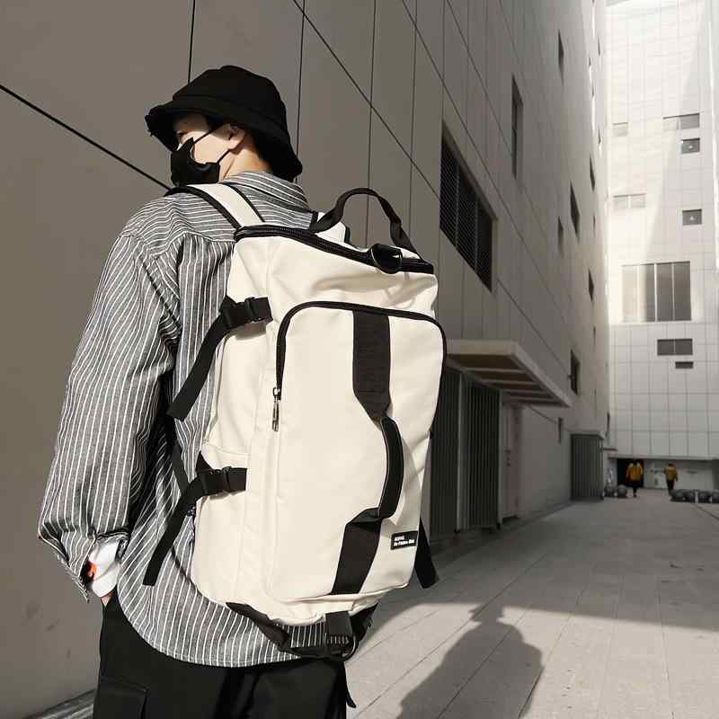リュックサック レディース メンズ 多機能 PC収納 16インチ対応 大容量 超軽量 通学 通勤 出張 旅行 ナイロン バックパック デイパック 学生 スクールバッグ ショルダーバッグ 白 黒 青
