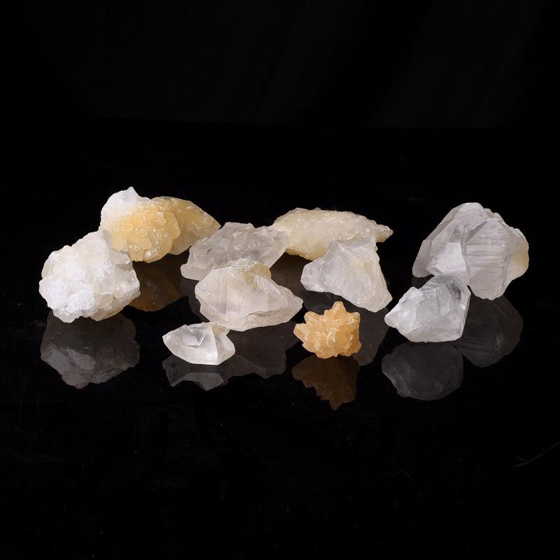 置物 天然水晶 原石 方解石 クラスター 鉱物標本 結晶 インテリアストーン 観賞石 デスク リビング 玄関 オブジェ 浄化 癒し パワーストーン 風水 開運 コレクション ギフト プレゼント
