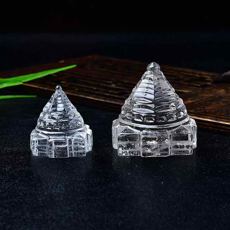 室内装飾 オブジェ 生まれながら 白いこと水晶 原石刻みつける バーラット楼閣 曼荼羅 幾何学学飾り付け リビング 入り口・入口 事務所 勉強机 卓上用 風水 縁起物 かざり付ける品 今めかしい 分かりやすい 日用品雑貨・文房具・手芸-手芸・クラフト・生地