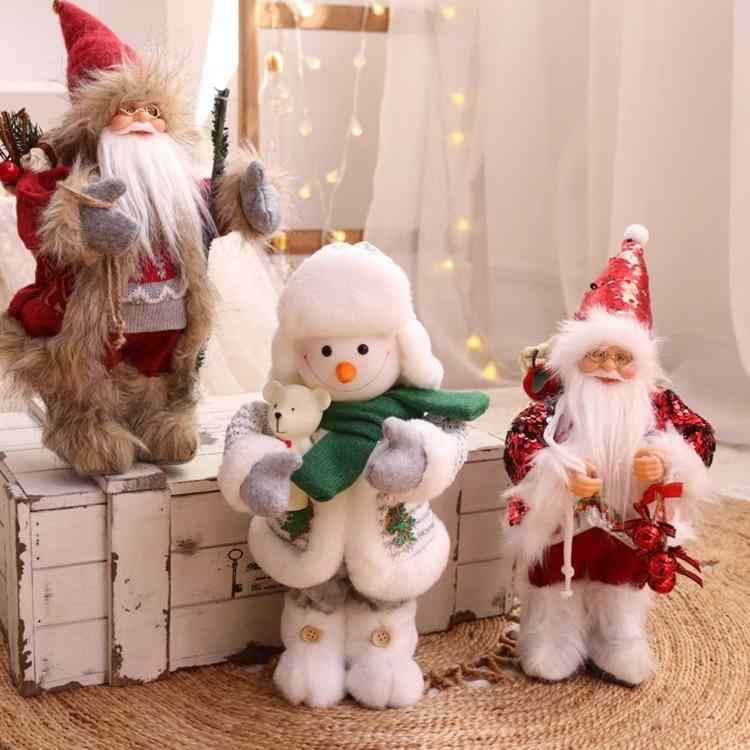 クリスマス 雑貨 北欧風 サンタクロース 雪だるま ぬいぐるみ ふわふわ 置物 手作り クリスマスデコレーション かわいい おしゃれ インテリア 飾り付け｜モズラボ