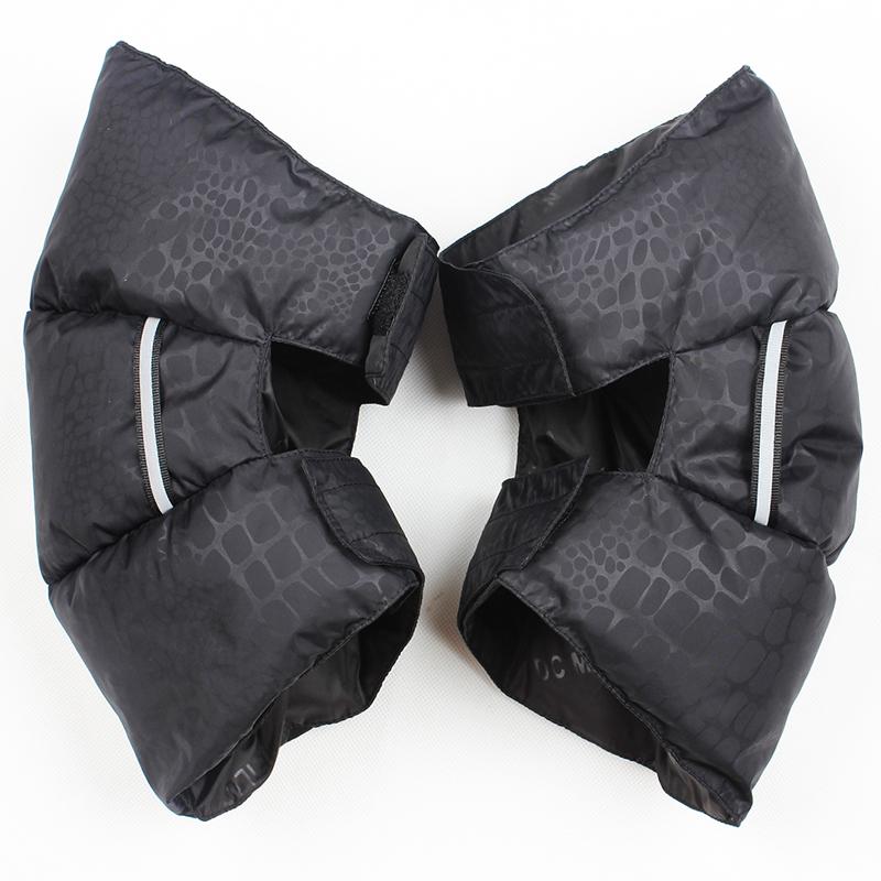 膝サポーター 男女兼用 ダウン 厚手 防寒 保温 防風 オートバイ 電動バイク サイクリング 自転車 バイク通勤 通学 真冬 寒さ対策 ひざ 保護 ショート丈