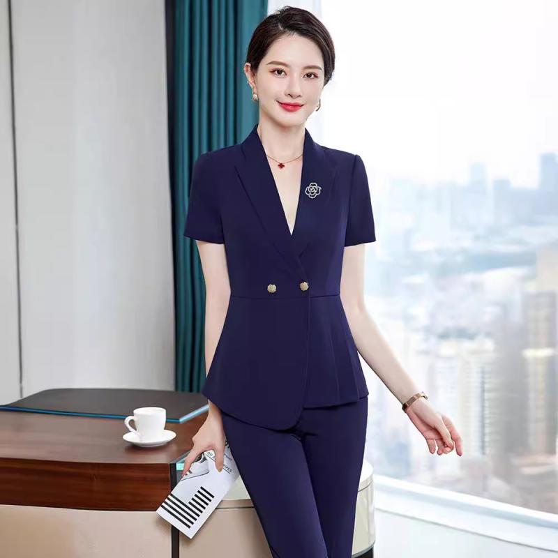 セットアップ レディース オフィス 春夏 テーラードジャケット パンツ スカート 制服 ユニフォーム 受付 ホテル 美容院 エステ ビジネス 通勤 仕事 上品 エレガント ストレッチ素材 快適な着心地