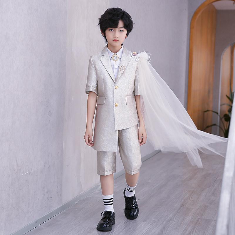 キッズ フォーマル スーツ 子供 男の子 結婚式 発表会 夏 ピアノ 衣装 ホワイト ジャケット
