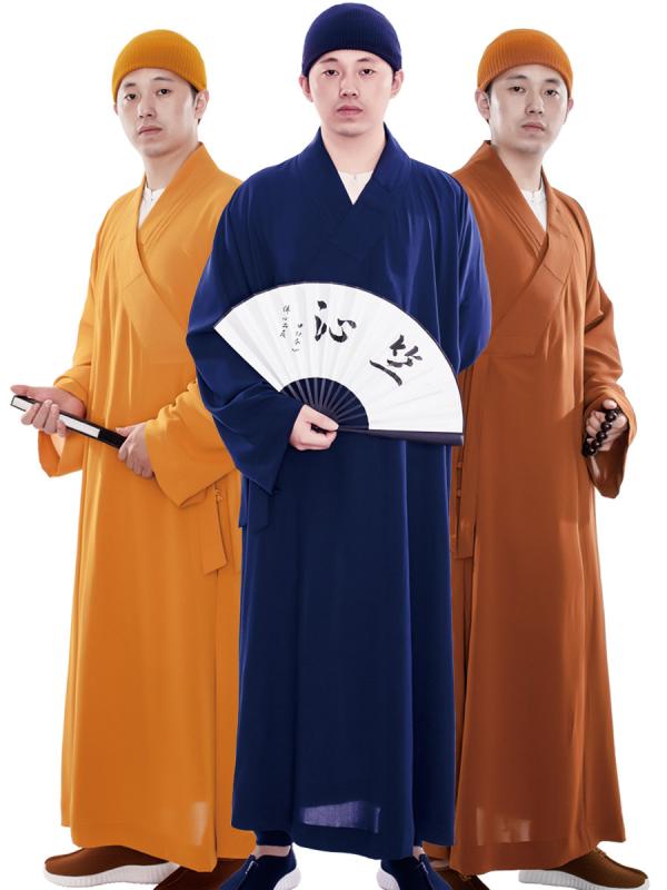僧服 僧衣 衣装 仏教 夏 涼しい 麻 ロング 薄手 僧侶 ガウン 無地 通気性 メンズ レディース イエロー ネイビー グリーン 6,026円