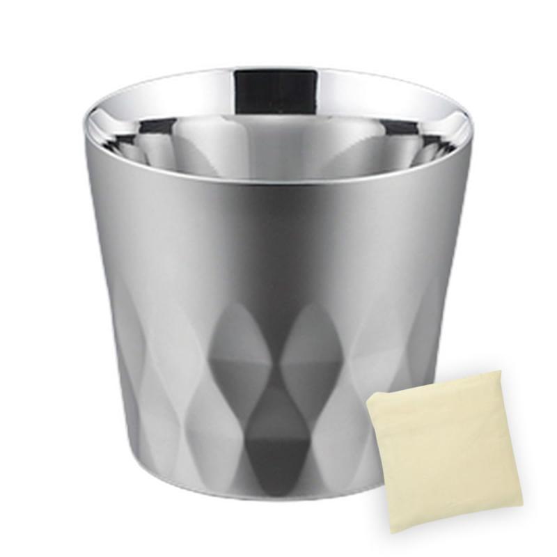 J-kitchens タンブラー アーガイル柄 18-8 ステンレス 二重構造 オールドファッション タンブラー 240ml 日本製 （エコバッグ ベトナム製 セット）