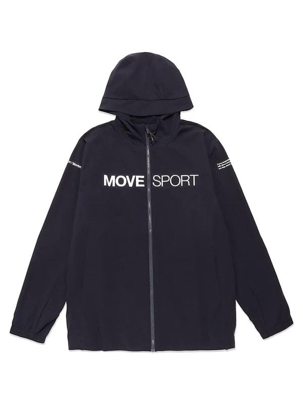 [デサント] ウィンドブレーカー MOVESPORT 軽量 はっ水 ストレッチ フード付 トレーニング メンズ