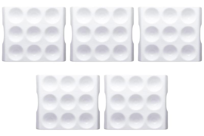 5個セット 白磁ディンプル9プレート [ 27.5×23.5×3cm ] | 洋食器仕切皿 中国製 セトモノホンポ(Setomonohonpo) 13,157円