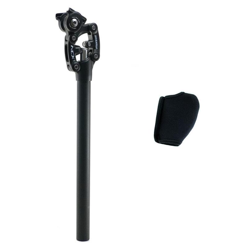 SR SUNTOUR SP12 NCX Suspension Seat Post with Protective Cover 27.2X400mm,Black, VK1918