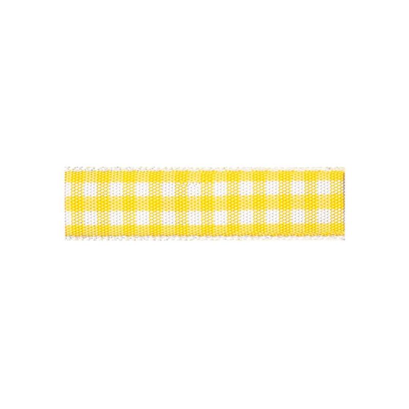 RibbonBon チェックタフタリボン #111 36mm幅 巻(30m) 5サイズ79色展開