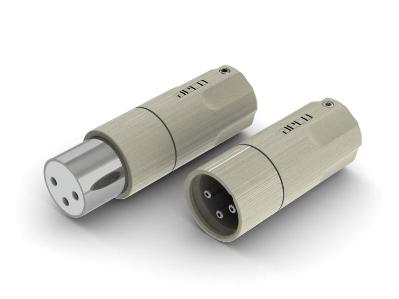 aeco XLR AMI-1060R, 2pcs/1set, male + female, Rhodium Plating, Vacuum bag キッチン用品・食器・調理器具-その他