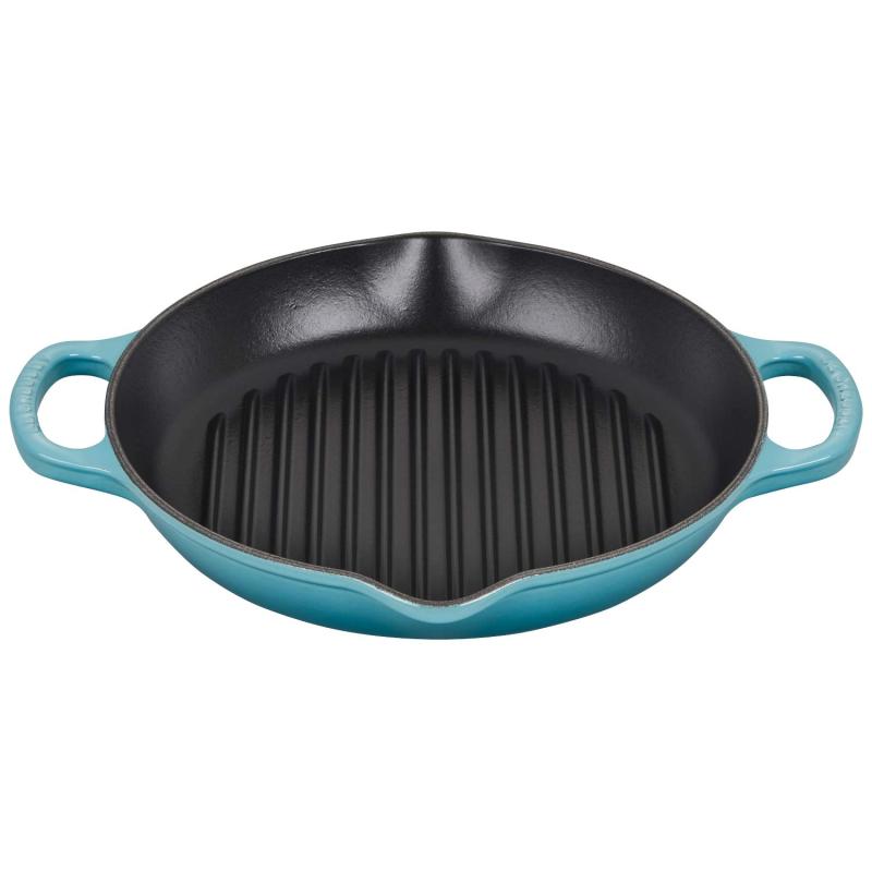ル・クルーゼ(Le Creuset) 鋳物 ホーロー 鍋 シグニチャー ディープ ラウンド・グリル 25 cm