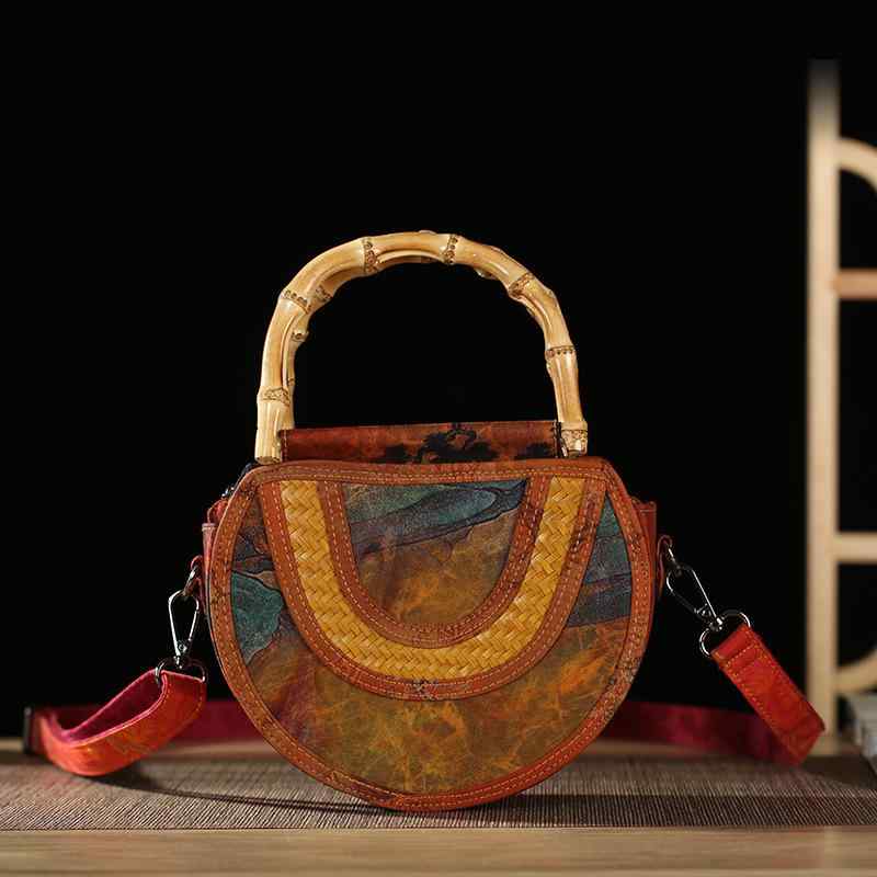 ショルダーバッグ レディース かごバッグ 竹編み シルク調 伝統工芸 和風 新中華風 レトロ 手提げ 斜めがけ ミニバッグ スマホポーチ コインケース ミニ財布｜モズラボ 8,827円