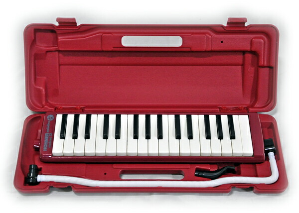 HOHNER STUDENT32/RED+MM-P1(ホース&マウスピース予備) 32鍵 鍵盤ハーモニカ メロディカ ホーナー 学用品としてもお使い頂けます!【楽ギフ_包装選択】【楽ギフ_のし宛書】【P2】