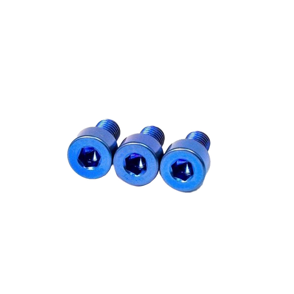 ギターパーツ FU-Tone Titan Nut Clamp Screw Set(3)-BLUE
