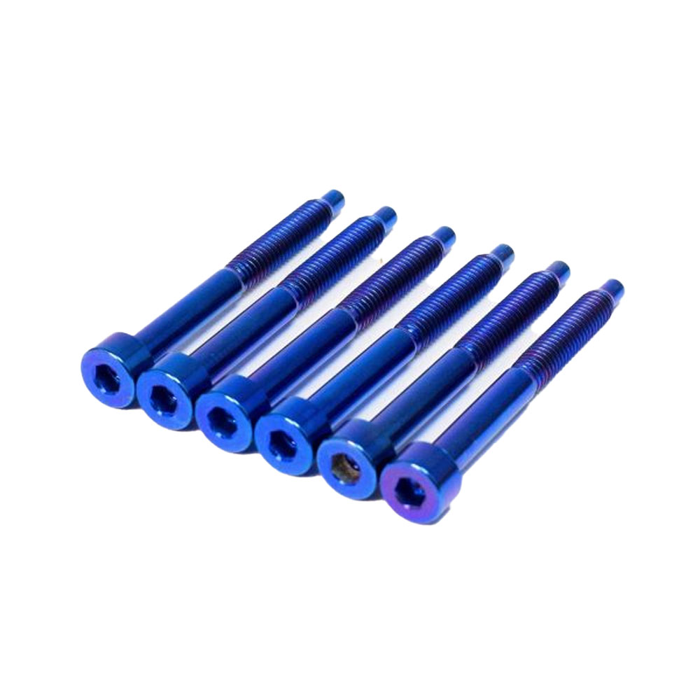 ギターパーツ FU-Tone Titan Lock Screw Set (6)?BLUE｜N-AEGIS店