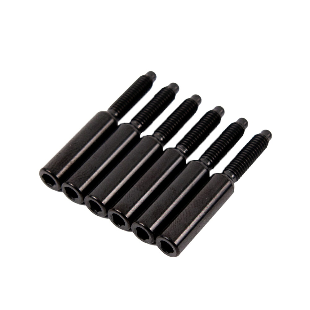 ギターパーツ FU-Tone Titanium String Lock Barrel Screw Set (6)-BLACK|N-AEGIS店