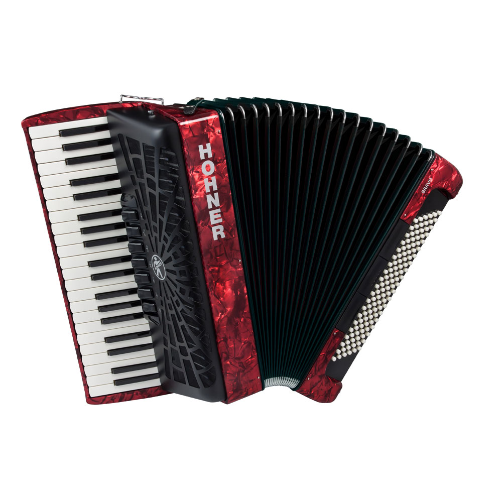 楽天市場】HOHNER クロマチック アコーディオン Nova III 96 RED