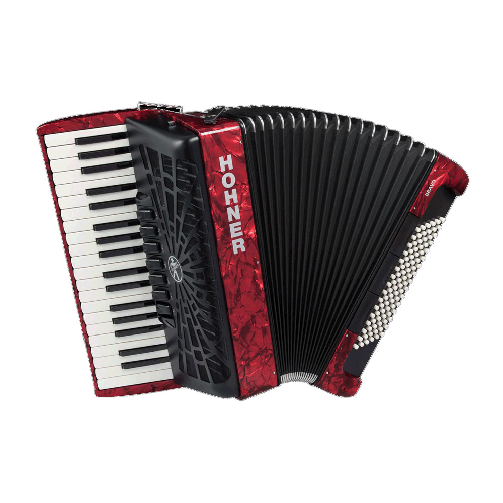 HOHNER クロマチック アコーディオン Bravo III 96 RED