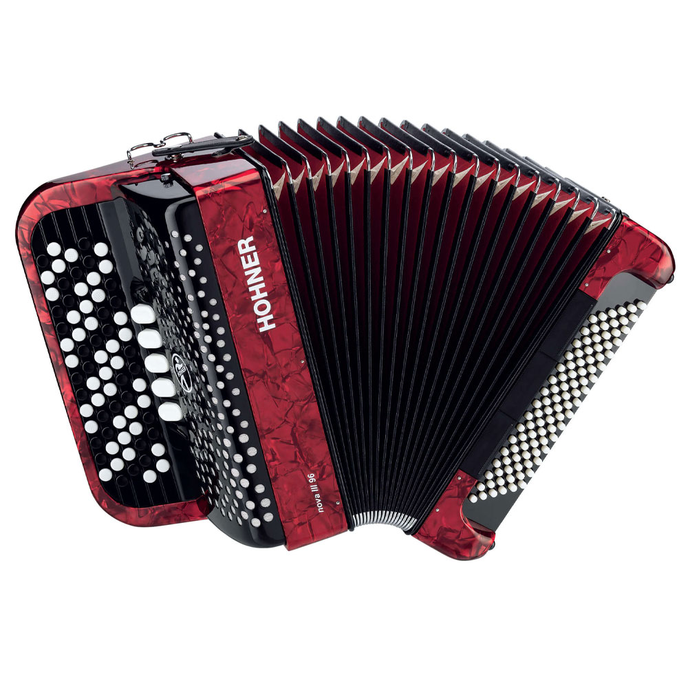 HOHNER クロマチック アコーディオン Nova III 96 RED 202512ss|N-AEGIS店