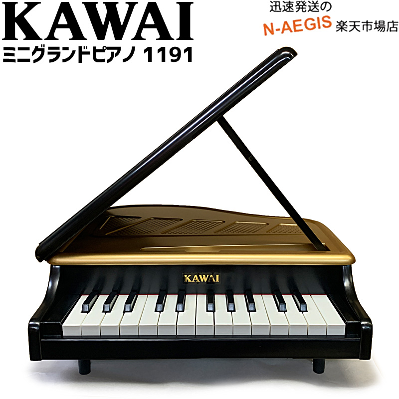 Kawai カワイ ミニグランドピアノ ブラック 1191 25鍵盤 トイピアノミニピアノ 河合楽器製作所 誕生日プレゼント クリスマスプレゼントに ピアノおもちゃ 1106後継機種 人気激安