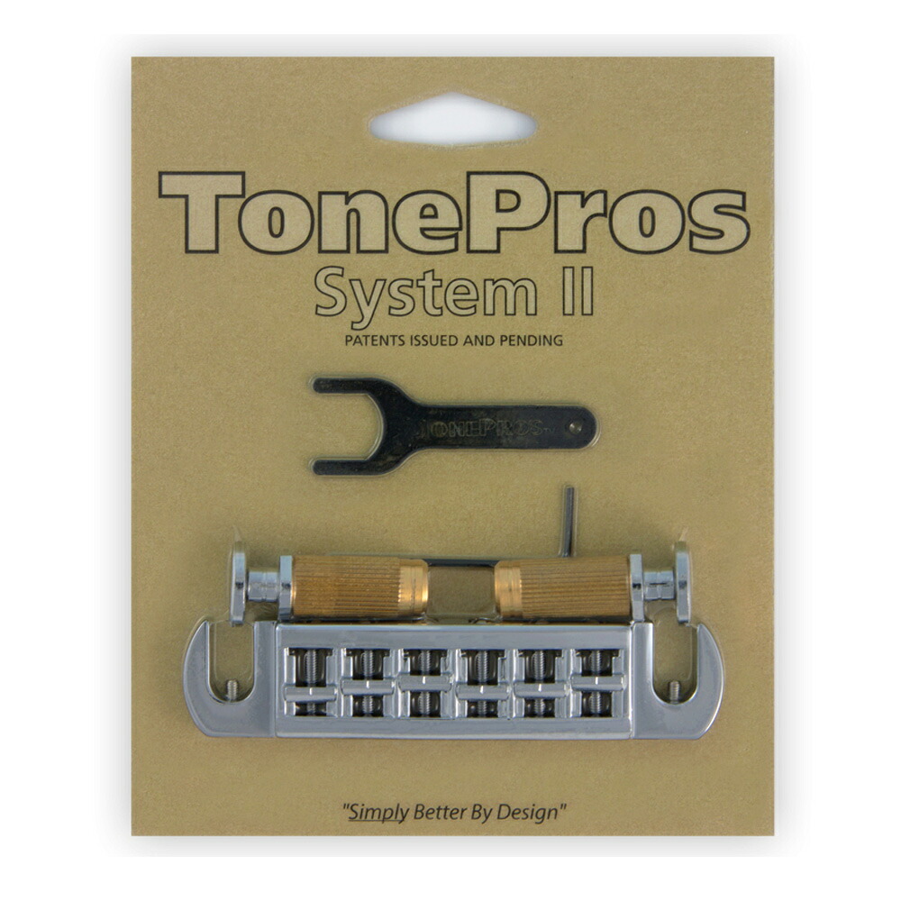 TonePros ブリッジ AVT2P-C クローム TonePros Wraparound Set w/SPRS2 Locking Studs for PRS【smtb-KD】