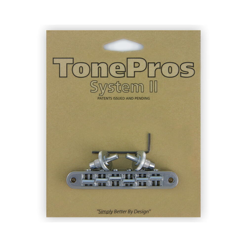 TonePros ブリッジ TP6-C クローム TonePros Standard Tuneomatic (small posts, un-notched saddles)【smtb-KD】|N-AEGIS店