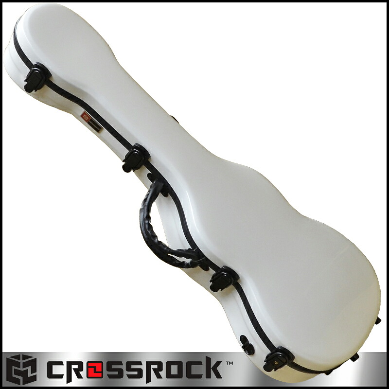 バリトンウクレレケース CROSSROCK CRF1000BU WT Baritone Ukulele White☆クロスロック ホワイト 202512ss｜N-AEGIS店