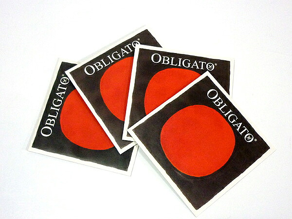 OBLIGATO EADG線セット(E弦:3137 A弦:4117 D弦:4118 G弦:4114) オブリガート 4/4 バイオリン弦|N-AEGIS店