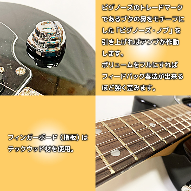 10240円 【信頼】 ピグノーズ Pignose PGG-200 BS アンプ内蔵ミニギター セット