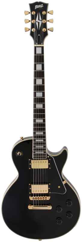 Blitz by Aria Pro ll　エレキギター ブラック Blitz by Aria Pro II Electric Guitar Les Paul Type BLP-CST