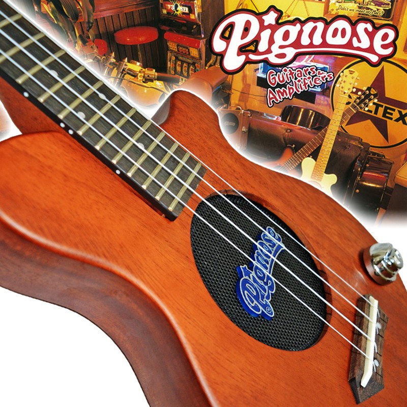 Pignose/ピグノーズ アンプ内蔵コンサートウクレレ PGU200MH マホガニボディー＆ピエゾピックアップとウクレレ用にチューニング/PGU-200MH エレキウクレレ【P2】koseiuku
