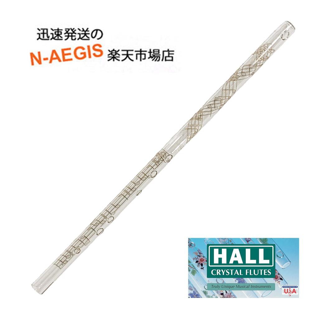 クリスタルフルート D管 HALL CRYSTAL Flute D Offset Melody 全長553mm 【P5】 202512ss