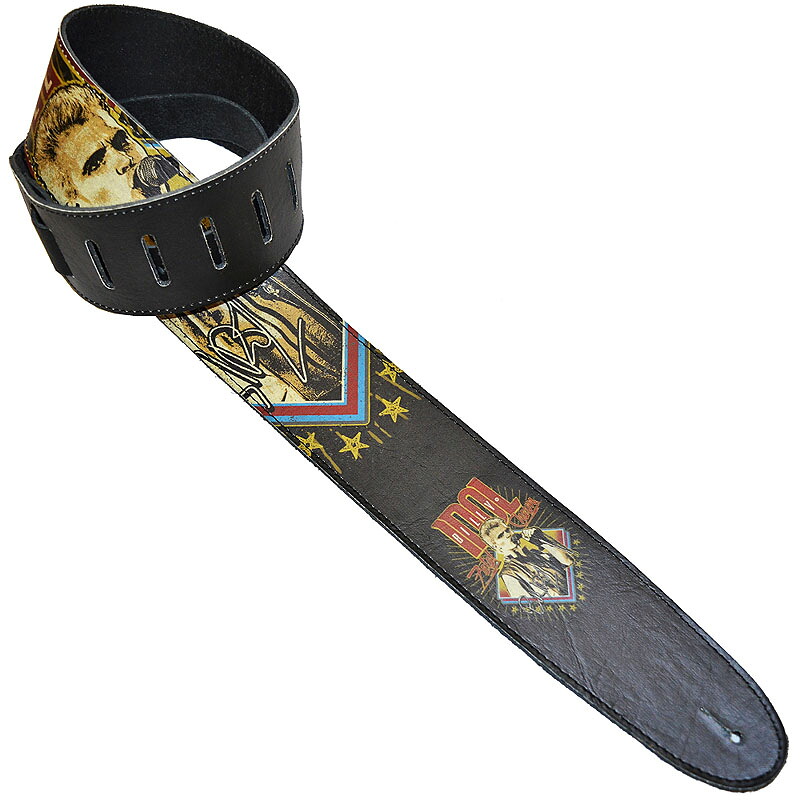 Perri's/ペリーズ ギターストラップ 2.5インチレザー ビリー・アイドル P25IDL-8155 2.5inch LEATHER BILLY IDOL 202512ss