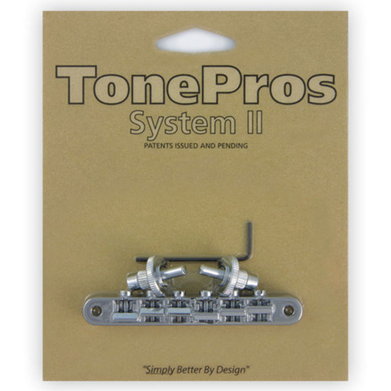 トーンプロズ エレキギター用ブリッジ クローム TonePros AVR2 with Standard Nashville Post Tuneomatic NVR2-C