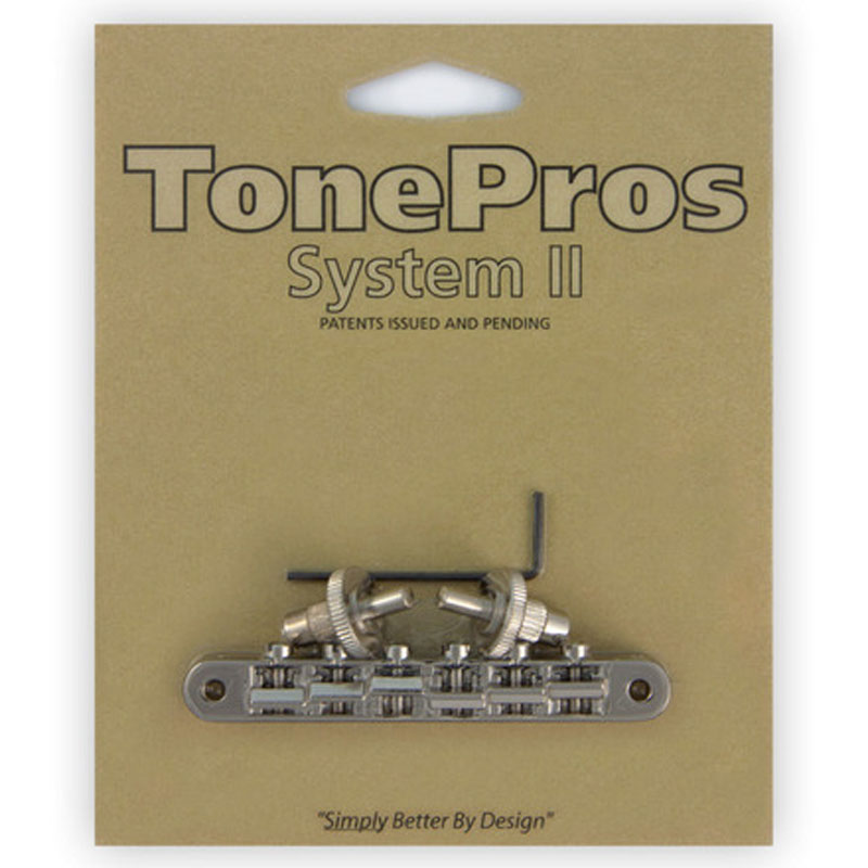 トーンプロズ エレキギター用ブリッジ ニッケル TonePros AVR2 with Standard Nashville Post Tuneomatic NVR2-N|N-AEGIS店