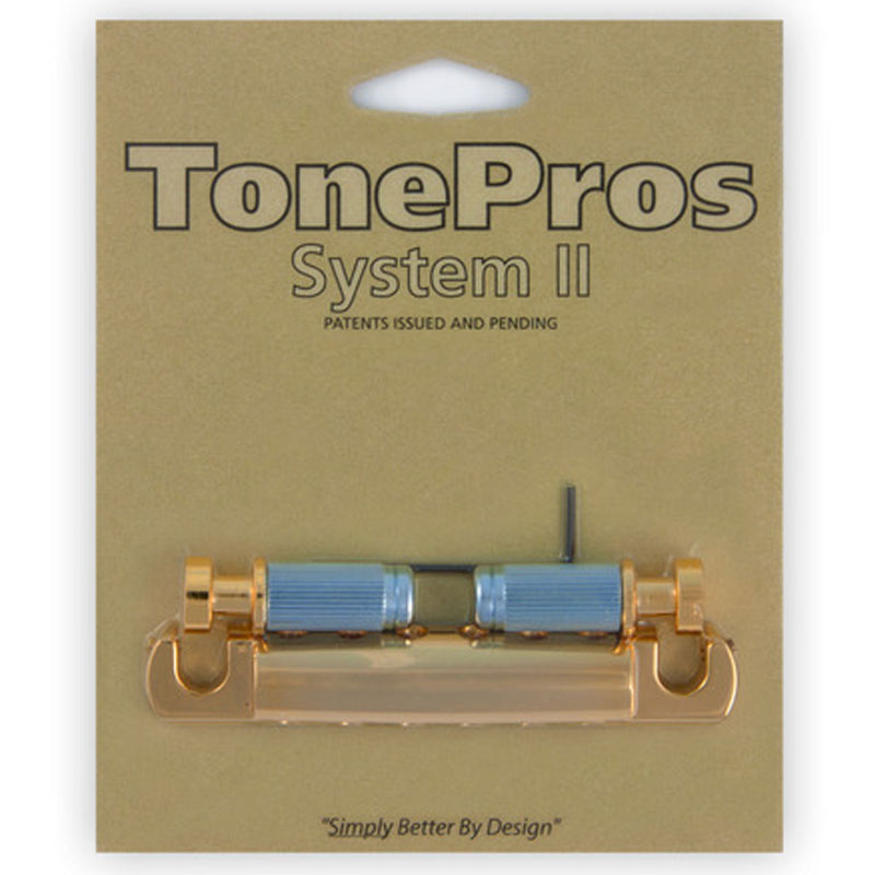 トーンプロズ エレキギター用テールピース ゴールド TonePros Standard Aluminum Tailpiece T1ZSA-G｜N-AEGIS店