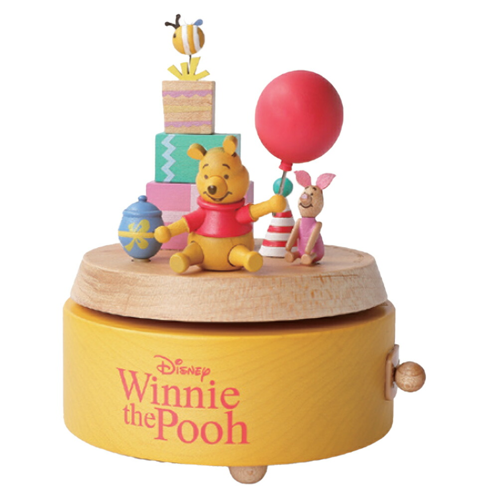 ウォルトディズニー 木製からくりオルゴール Winnie The Pooh／オルゴール 差し上げ物 Winnie the Pooh ニデックインスツルメンツ オルゴール インテリア・寝具・収納-インテリア小物・置物-オルゴール