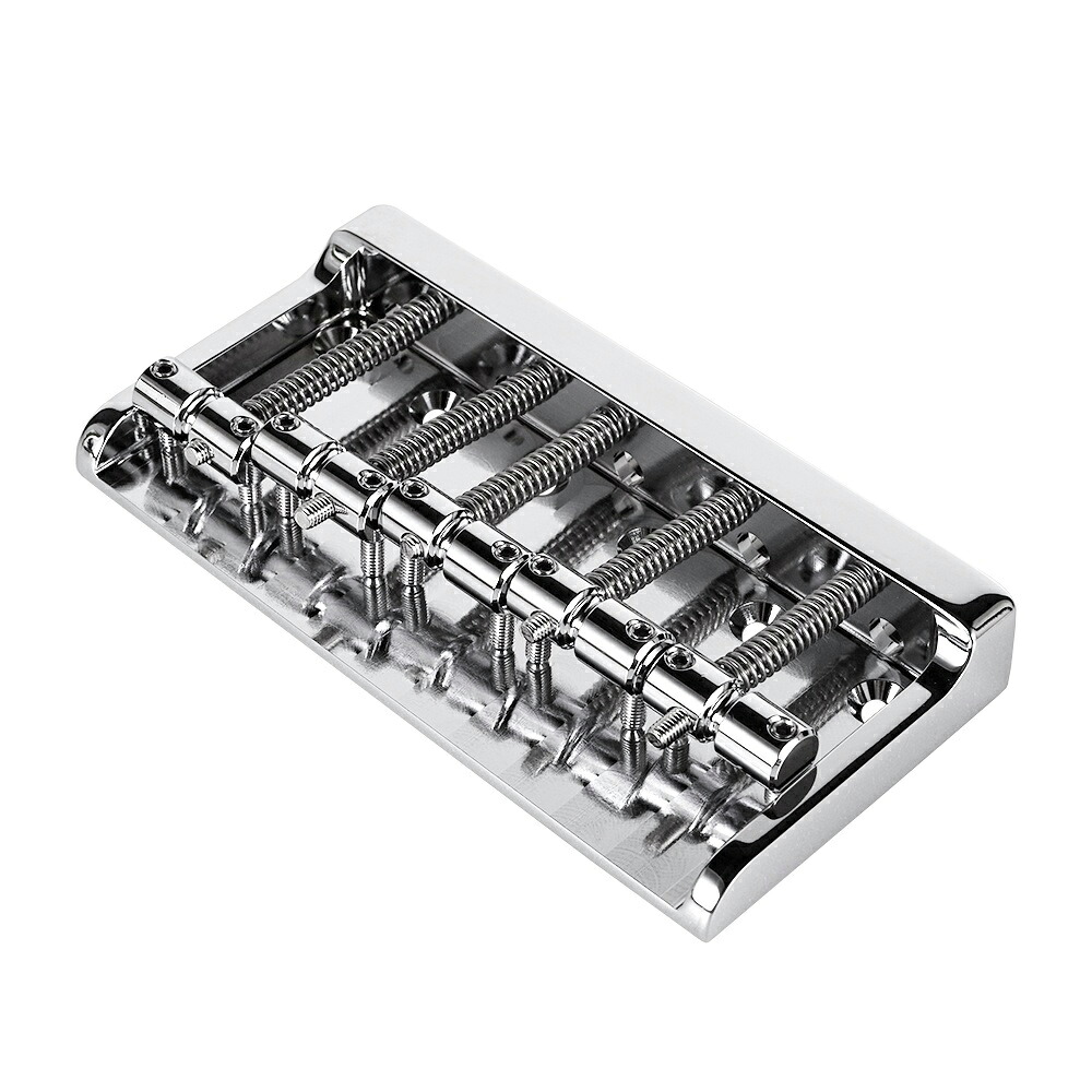 フリーダムカスタムギターリサーチ ブラス製 ブリッジ オリジナルベース クローム FreedomCustomGuitarResearch Brace Tone Bass Bridge 5st SP-BT5-01CR｜N-AEGIS店