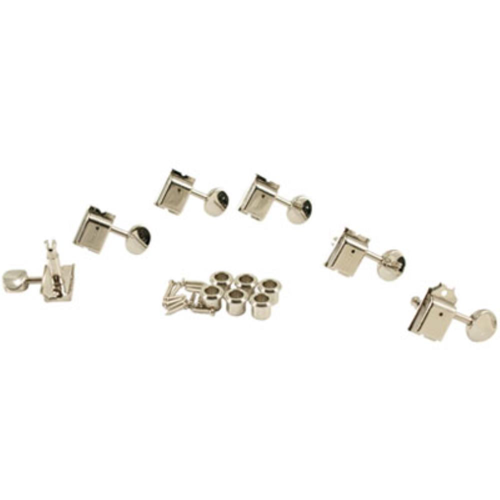 Montreux KLUSON マシンヘッド 6 IN LINE - OVAL METAL - SINGLE LINE - NICKEL 9012