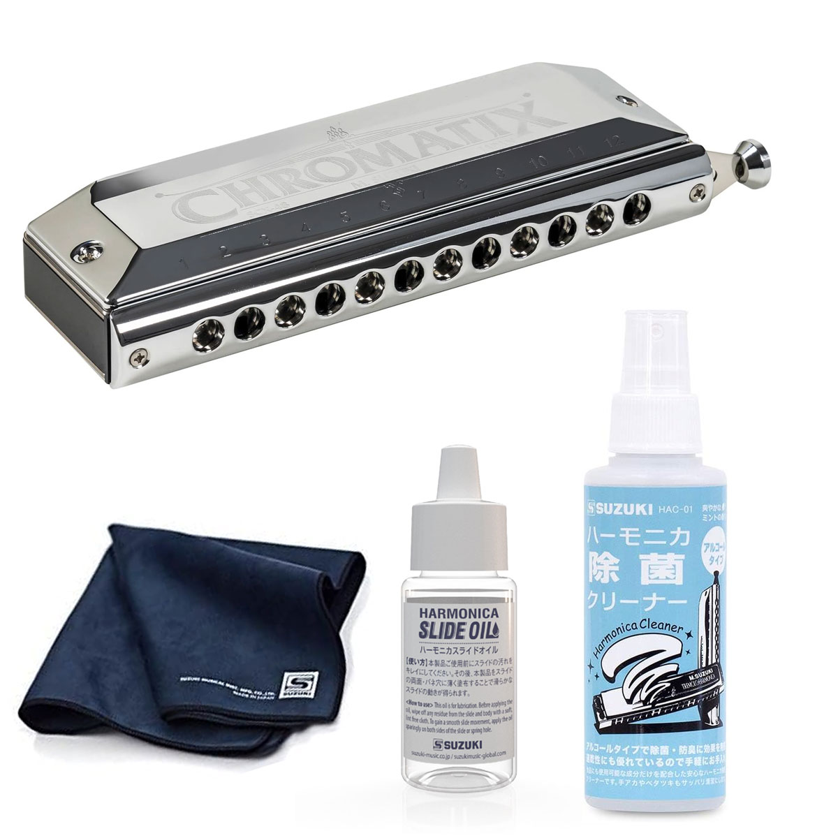 楽天市場】SUZUKI（スズキ） クロマチックハーモニカ 12穴 SCX-48