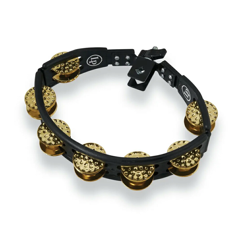 LP エルピー タンバリン LP179 LP Cyclops Tambourine LP Cyclops Mountable Tambourine w/ Dimpled Brass Jingles Black｜N-AEGIS店
