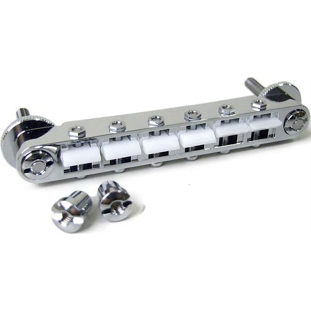 フリーダムカスタムギターリサーチ FreedomCustomGuitarResearch ブリッジ Lockable Bridge Nylon Saddle (Chrome) SP-B-06CN｜N-AEGIS店