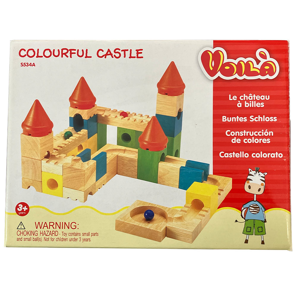 楽天市場】木のおもちゃ カラフルキャッスル ボイラ お城の迷路A 知育